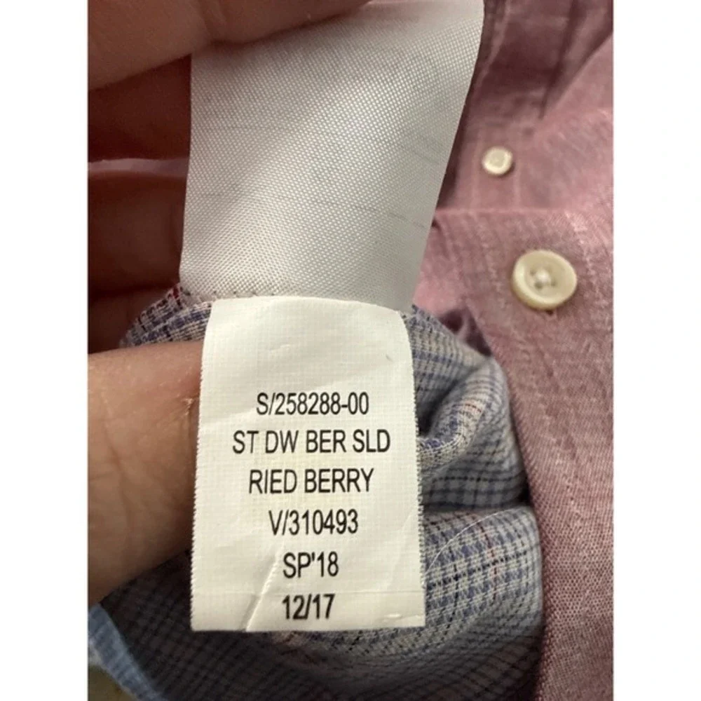 Banana Republic Men's Button Down 100% Cotton Shirt‎ Pink Standard Fit Preppy